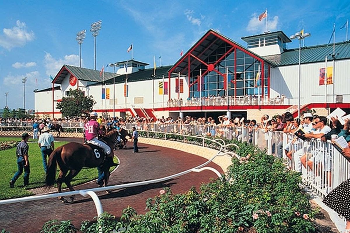 Sam Houston Race Park paddock.