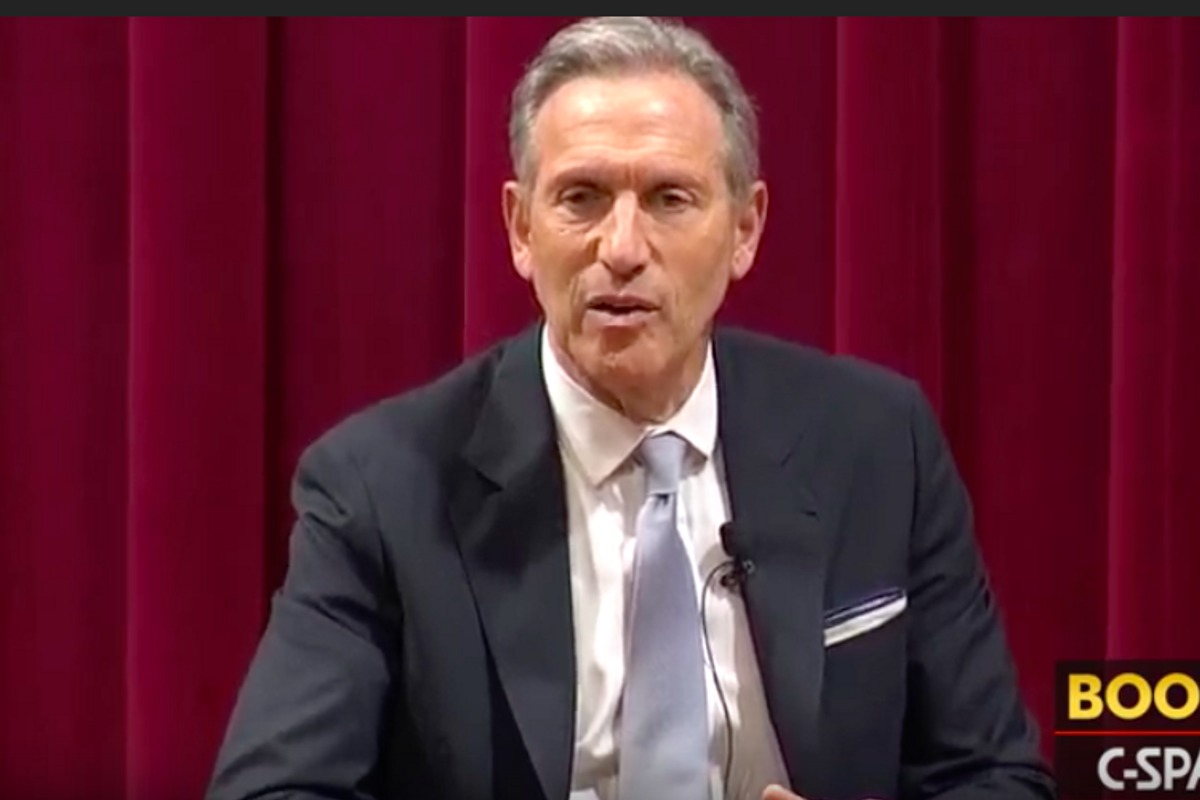 Howard Schultz, Who Everyone Hates, Promises He'll Drop Out If Dems Nominate 'Centrist' No One Will Like