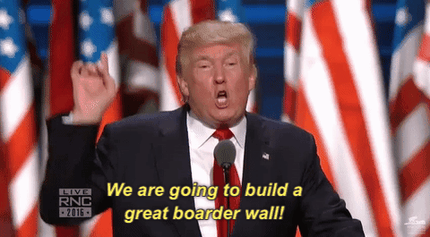 Look Out Chuck 'N' Nancy, President WALL Made A SPEECH