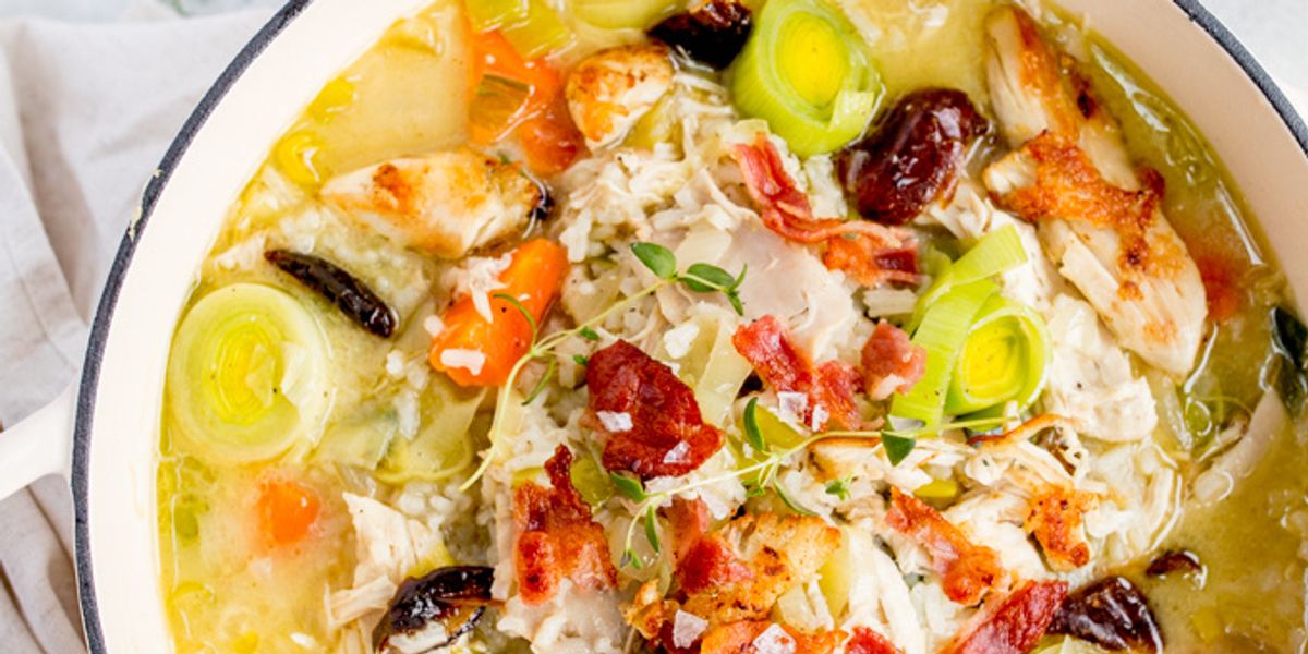 Creamy CockaLeekie Soup My Recipe Magic