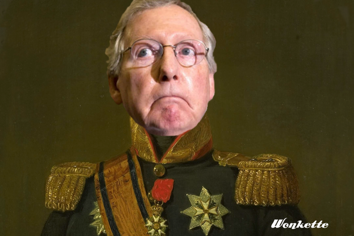 Mitch McConnell, Cave Man