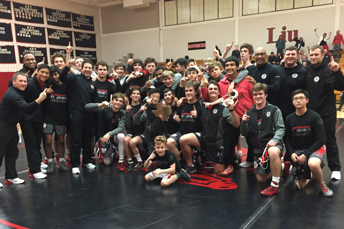 St. John's wins 2019 Texas State Prep Dual Wrestling championship