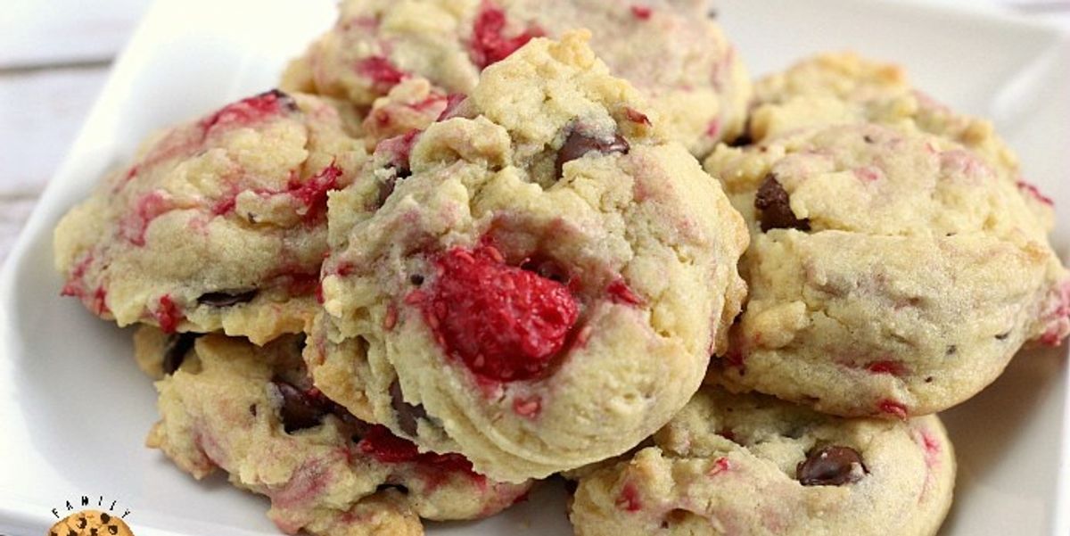 Raspberry Chocolate Chip Cookies My Recipe Magic