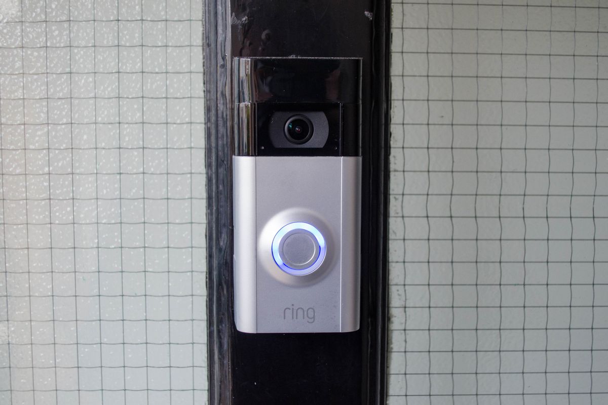 a photo of Ring Video Doorbell installed