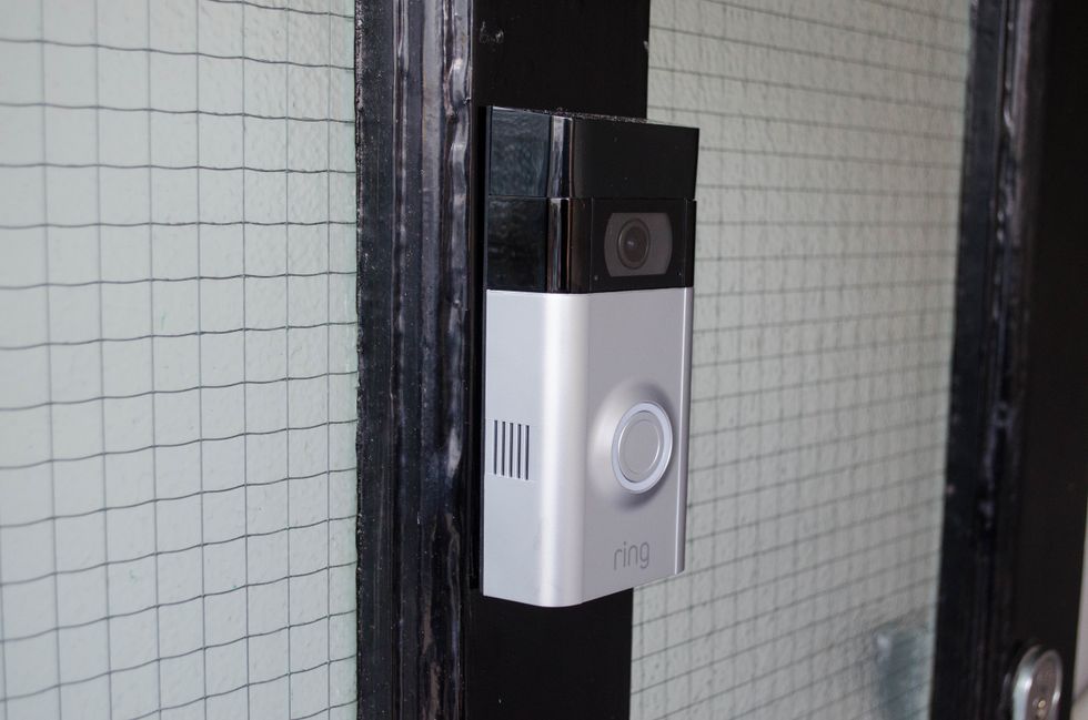 Picture of Ring Video Doorbell 2 on a doorway