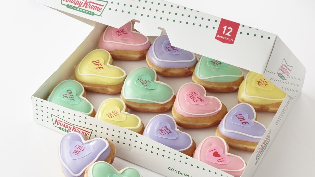 Krispy Kreme has the solution to the conversation heart shortage and it's sweet