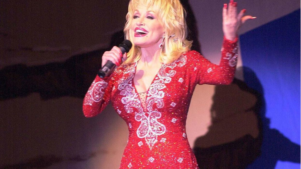 Dolly Parton loaned some of her blingiest outfits for an exhibit at the Grammy Museum