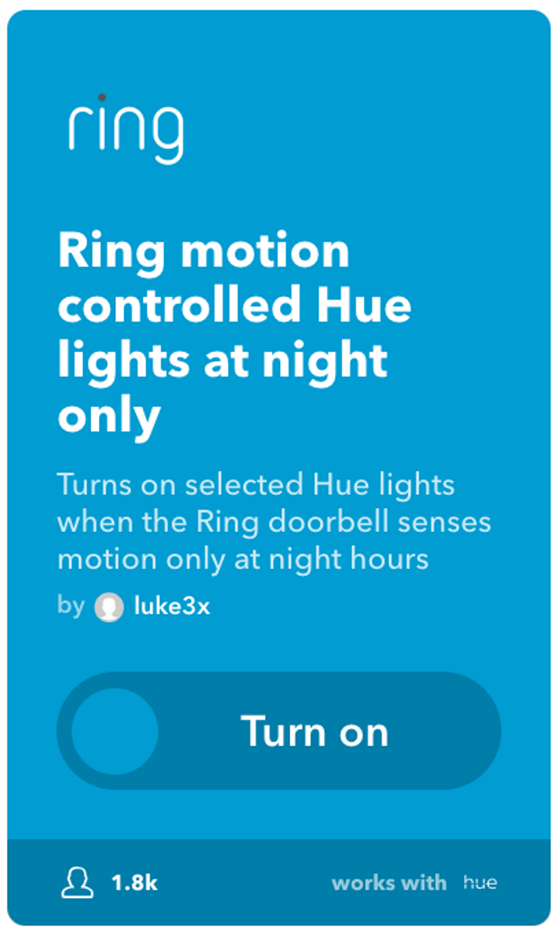 Ifttt alexa ring store doorbell