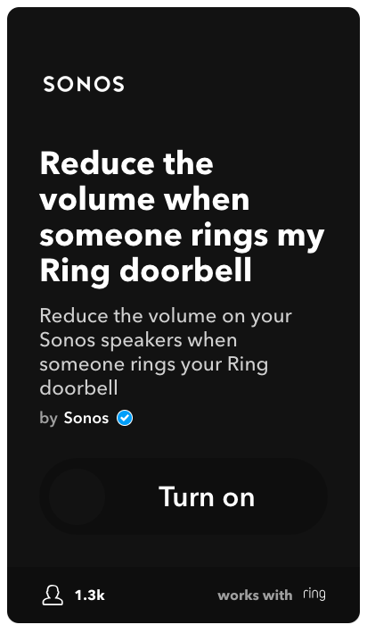 ring doorbell sonos