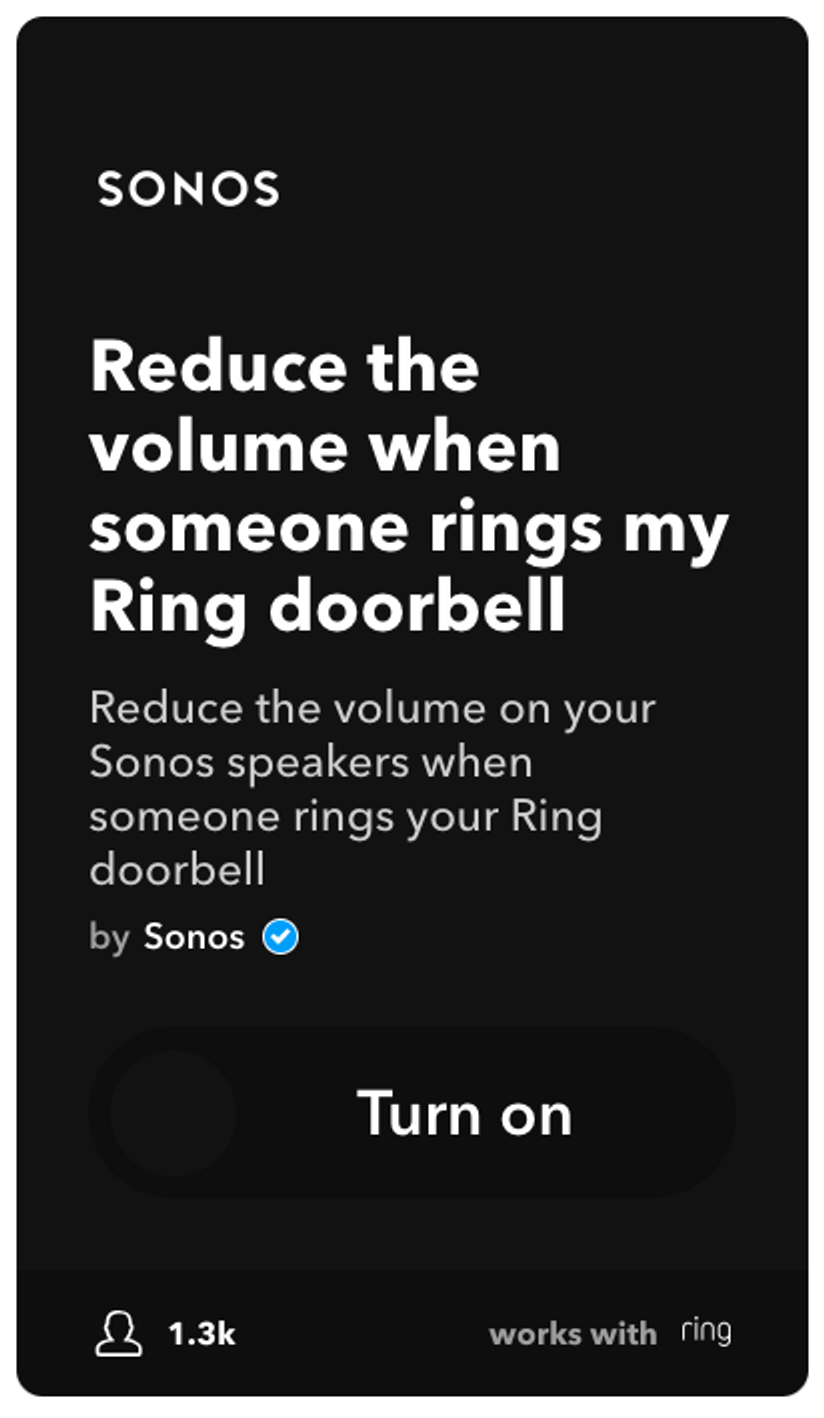 Ring store doorbell sonos