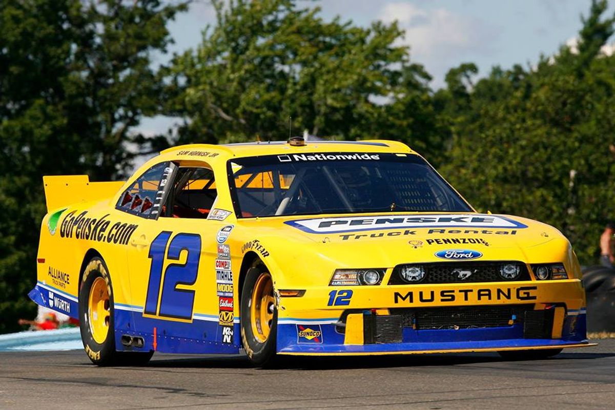 Sam Hornish, Jr. Drives Penske Truck Rental Car