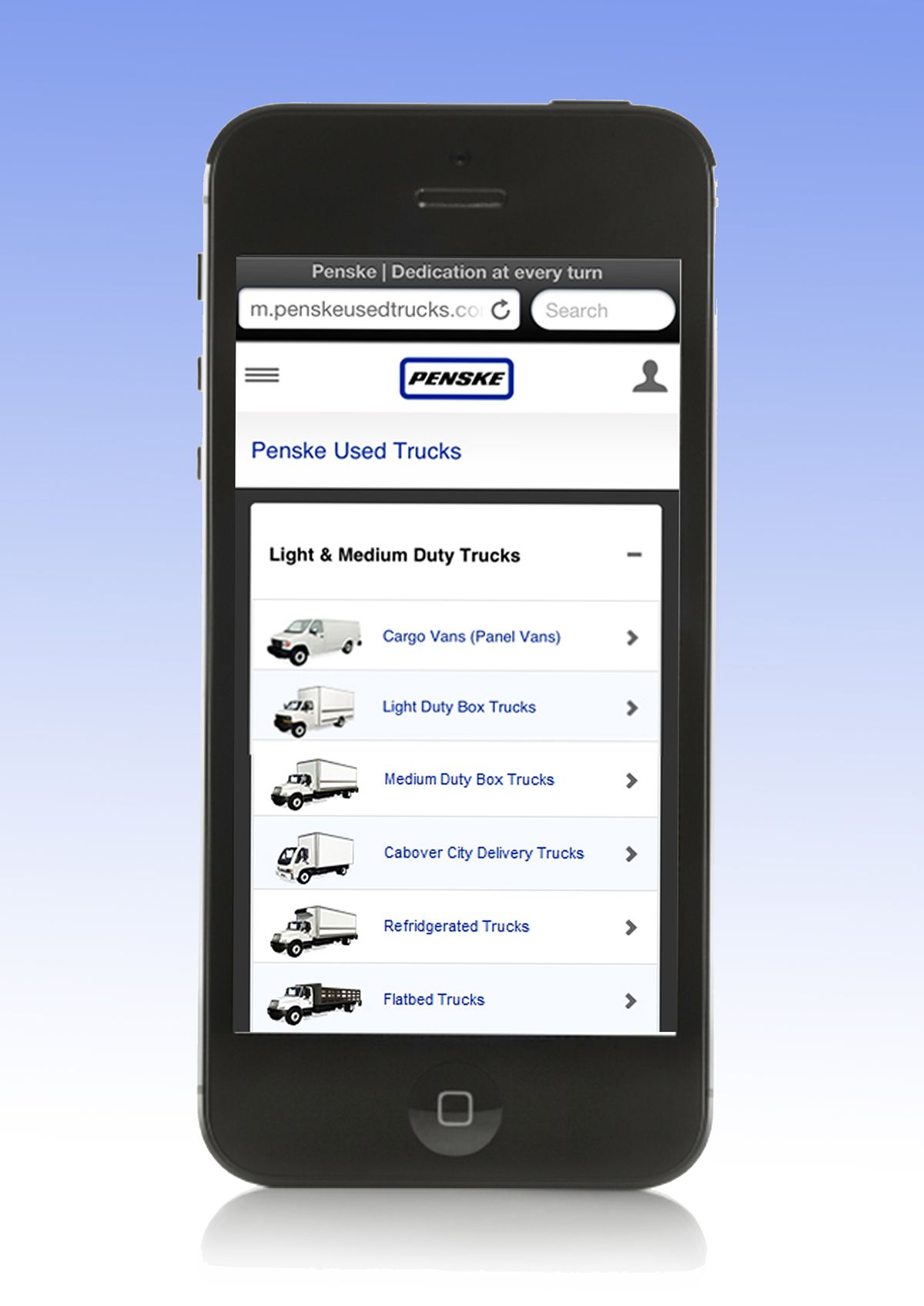 Penske Used Trucks Launches New Mobile Website