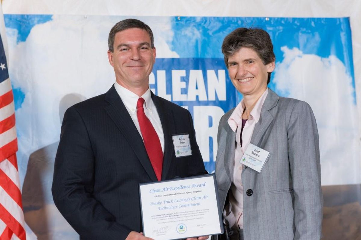 Penske Wins First-Ever U.S. EPA Clean Air Excellence Award