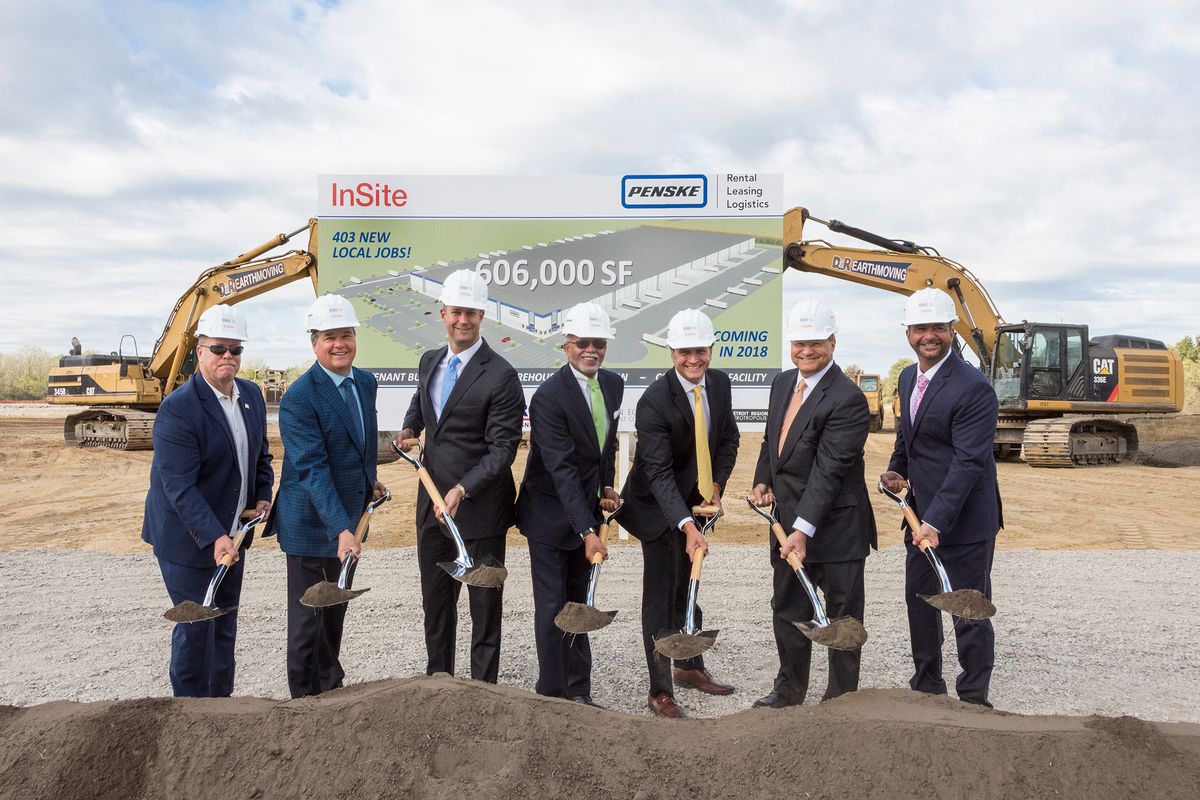 Penske Logistics Breaks Ground on New Distribution Center in Romulus, Michigan