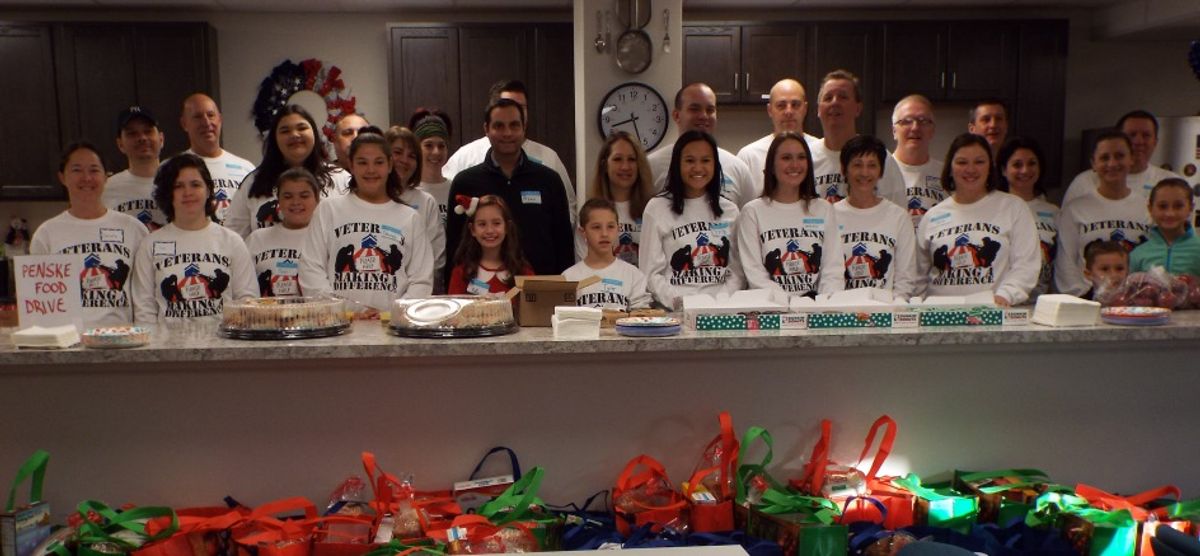 Penske Food Drive Benefits Pennsylvania Veterans
