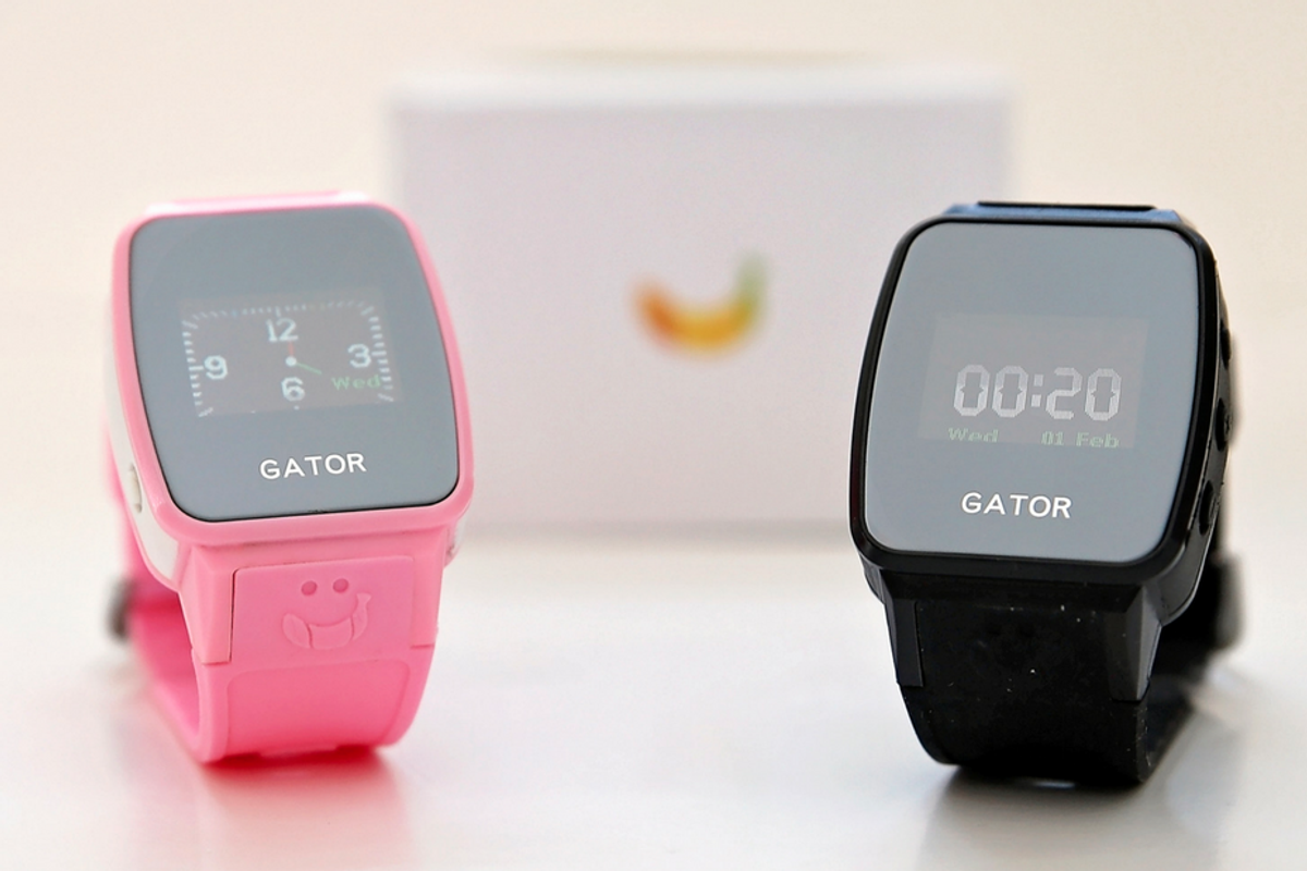 a photo of two Gator smartwatches