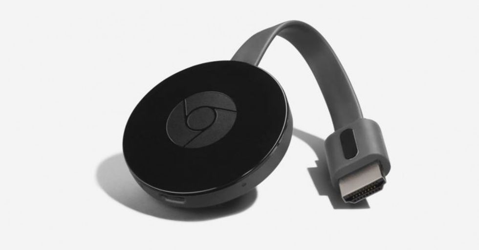 photo of a Google Chromecast