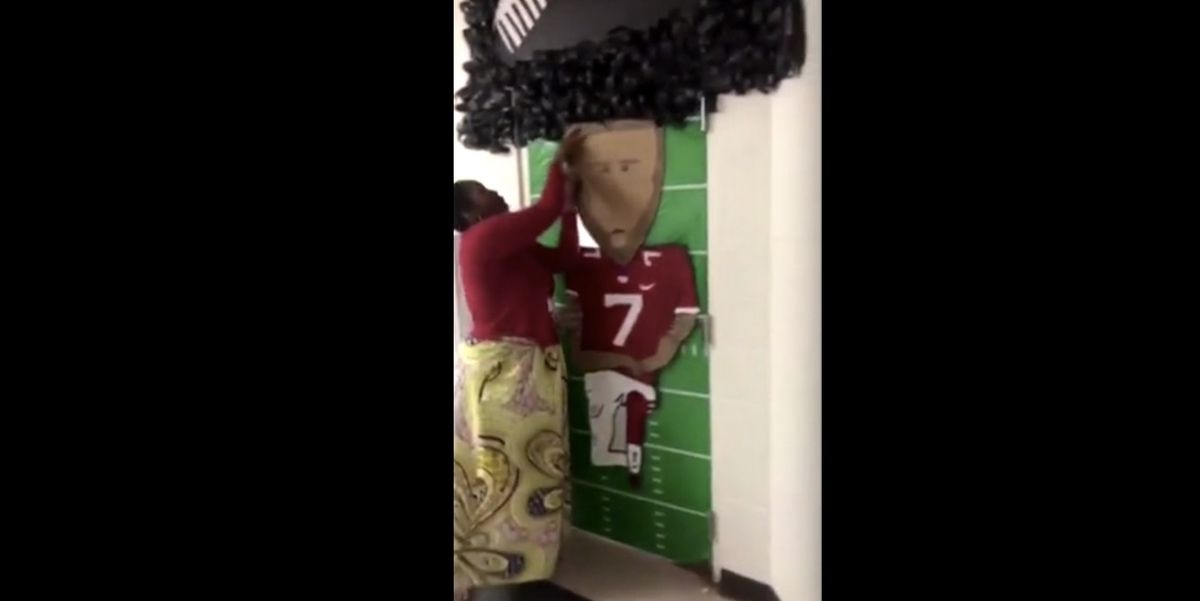 Tearful HS teacher forced to take down Colin Kaepernick poster for