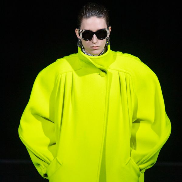 Structured Collars and High-Impact Neon at Balenciaga