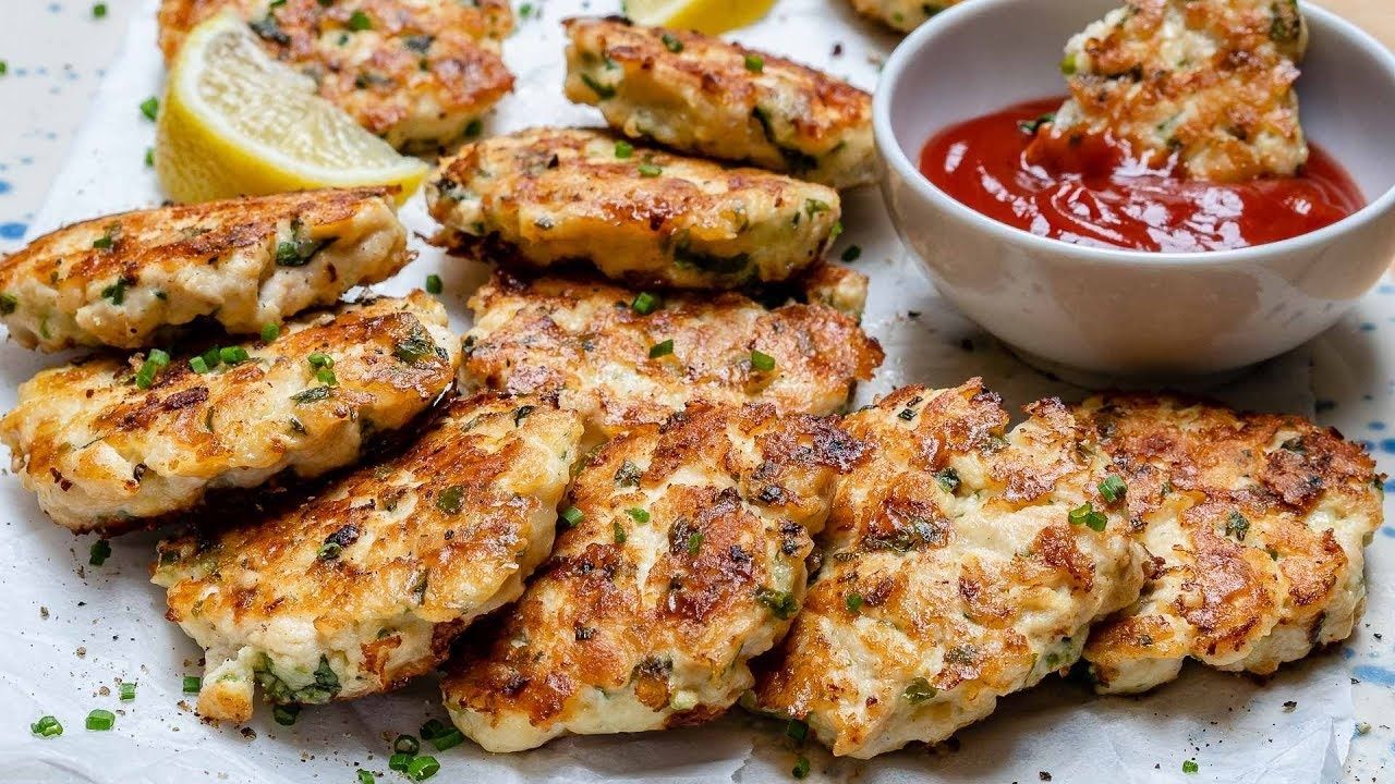 Cheesy Chicken Fritters - Easy Keto Recipe