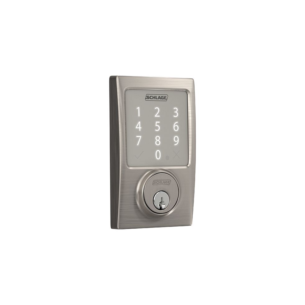 A photo of the Schlage Sense smart lock, which can be picked up for about $166\u200b