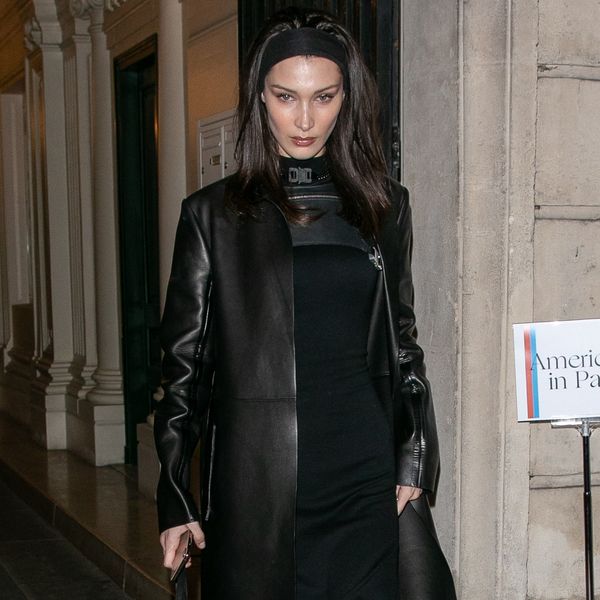 Bella Hadid and All the Models Have Leather Trench Coats