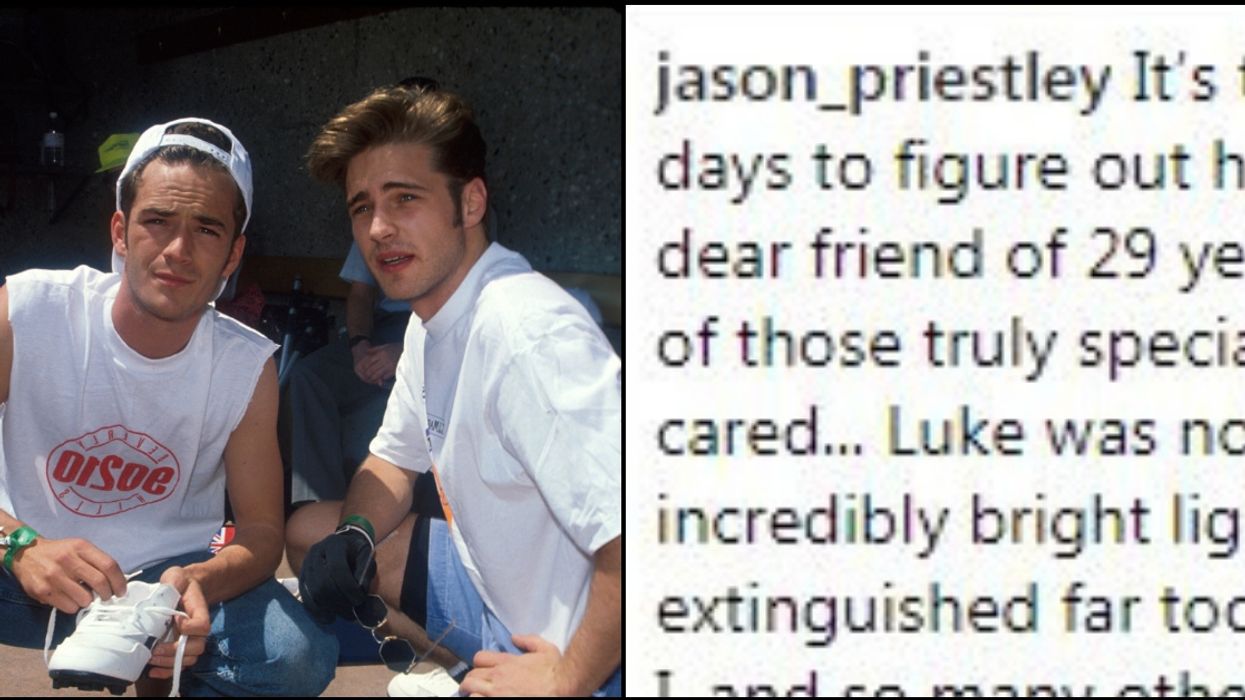Jason Priestley Pens Emotional Goodbye Post To His 'Dear Friend' Luke Perry