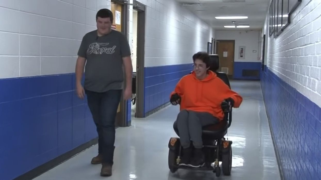 Selfless High School Student Saves Up Money For 2 Years To Buy His Friend An Electric Wheelchair