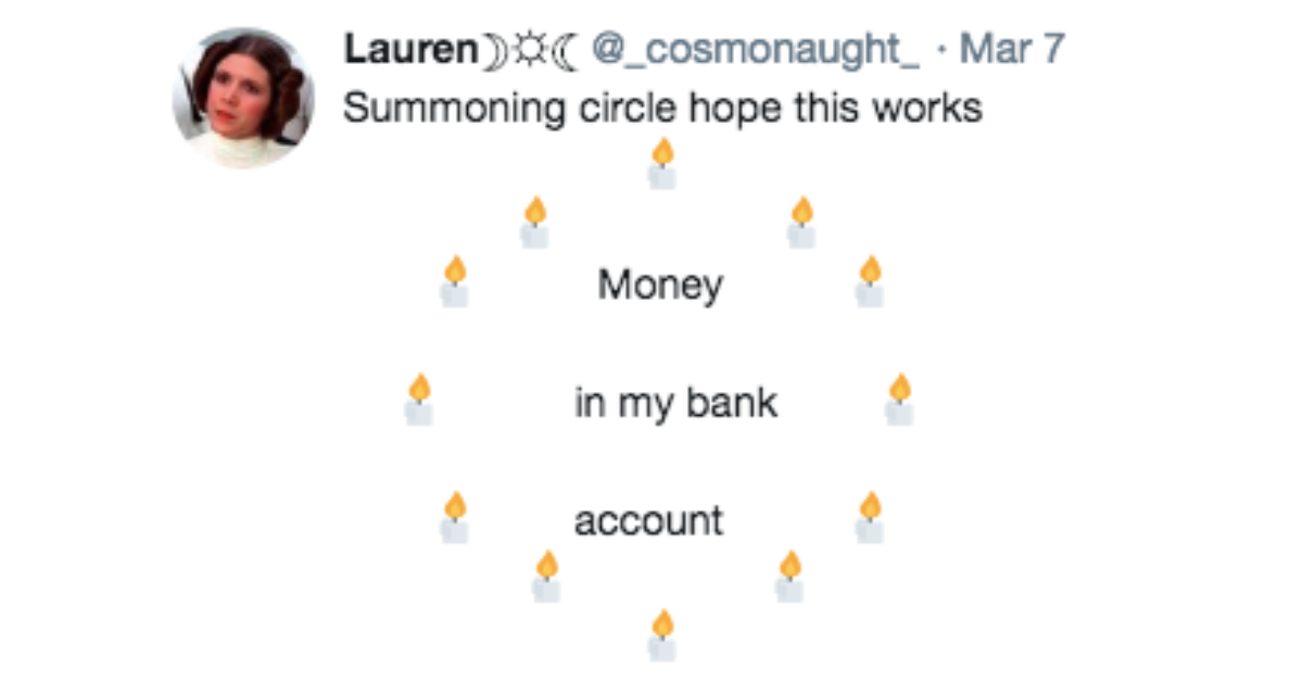 'Conjuring A Summoning Circle' Is Casting A Viral Spell All Over Twitter