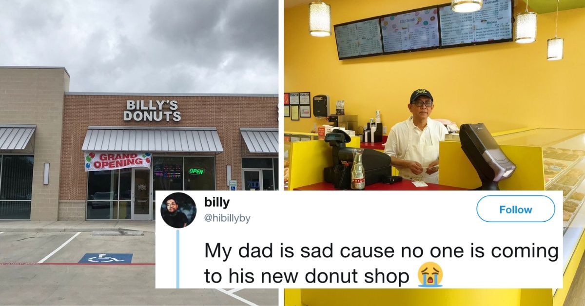 Donut Shop Owner's Son Turns To Social Media After His Father's Grand Opening Is Met With An Empty Shop