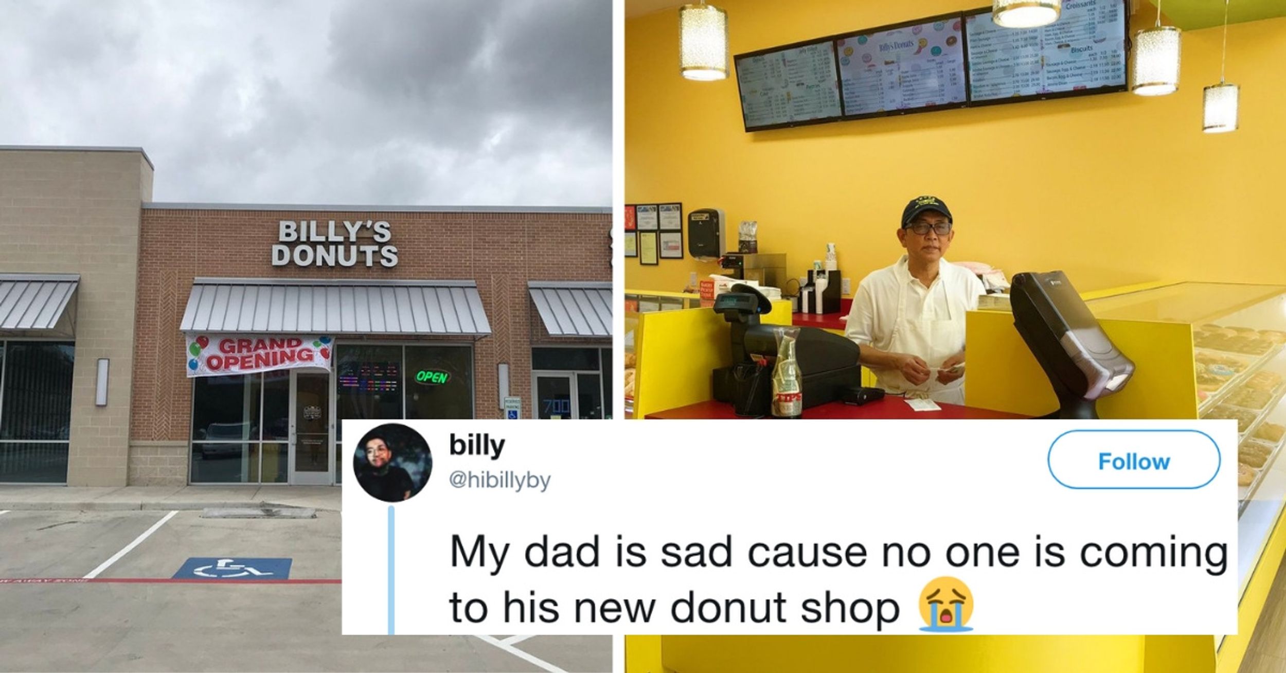 Donut Shop Owner's Son Turns To Social Media After His Father's Grand Opening Is Met With An Empty Shop