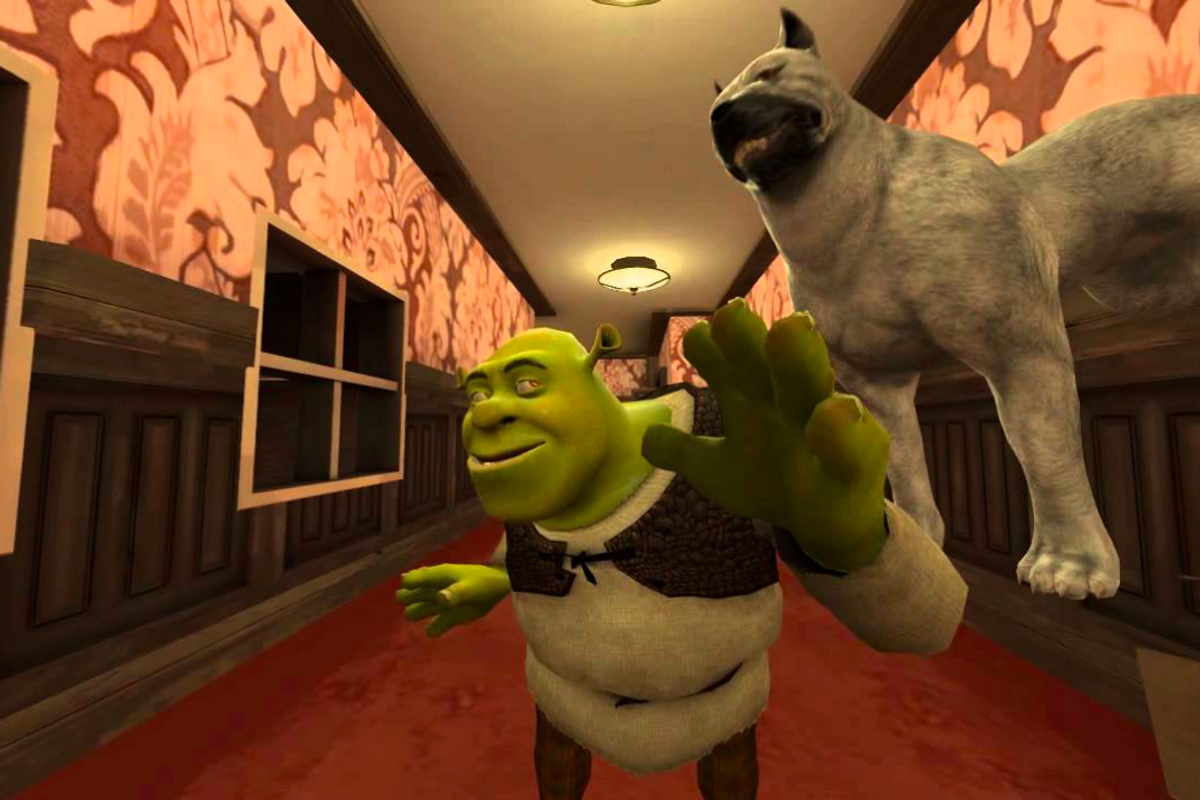 shrek gets spooked
