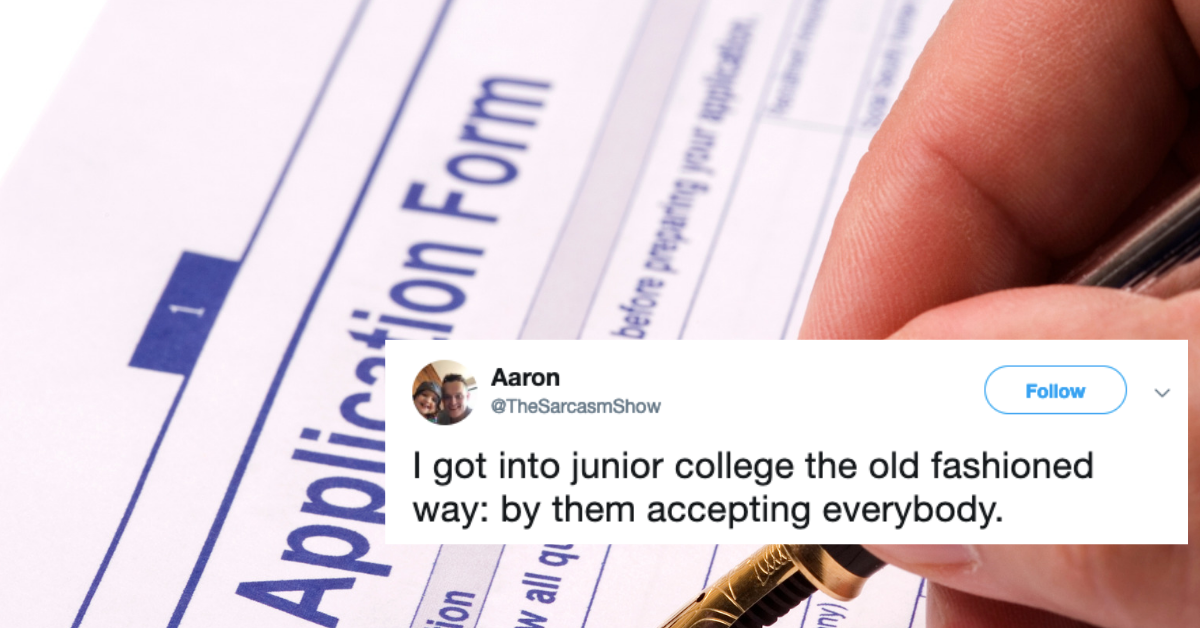 People Are Sharing How They Got Into College 'The Old-Fashioned Way' In A Bizarre New Meme