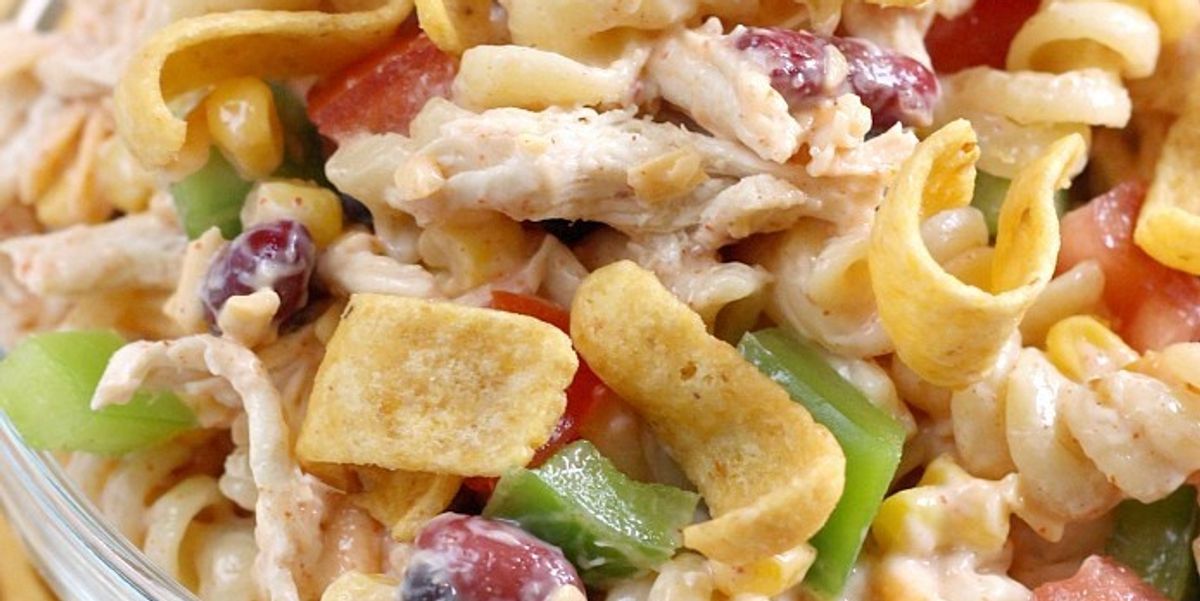 Fiesta Ranch Chicken Pasta Salad My Recipe Magic