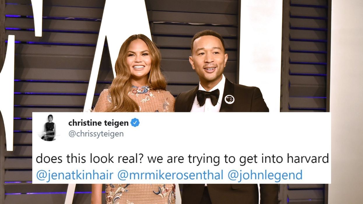 Chrissy Teigen Totally Trolled The College Admissions Scam With Some Hilariously Bad Photoshopping