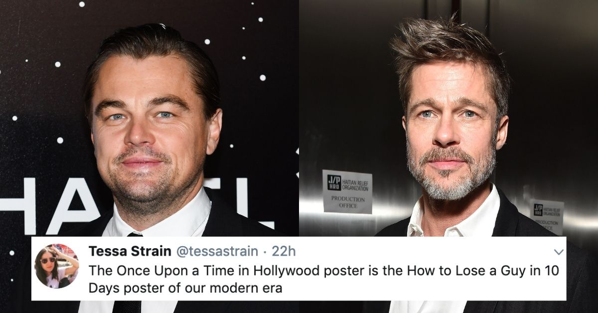 The Poster For Leonardo DiCaprio And Brad Pitt's Next Film Is Giving People Some Major 'How To Lose A Guy In 10 Days' Vibes
