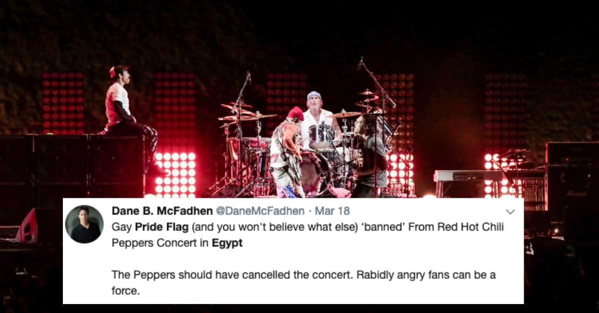 Egyptian Police 'Banned' Concertgoers From Bringing Pride Flags To A Red Hot Chili Peppers Concert