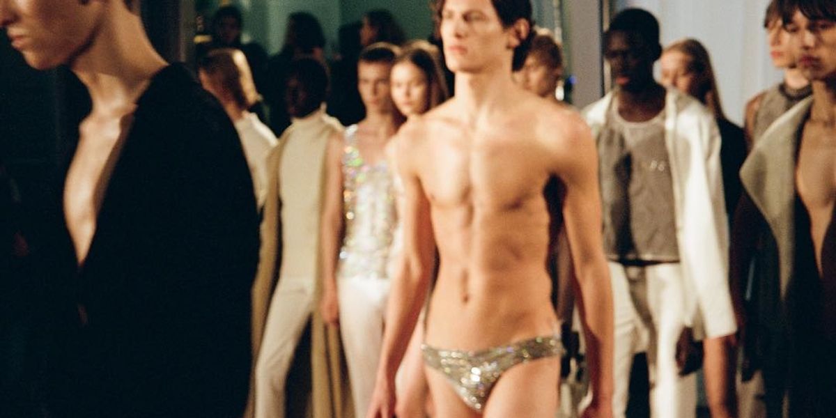 Arca Wears These Swarovski Crystal Briefs in Paris