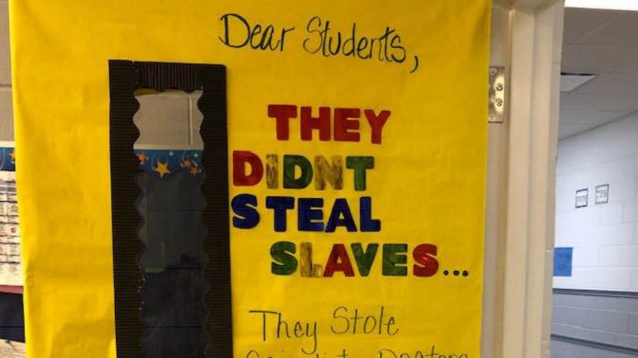Teacher's Slavery Decoration For Black History Month Goes Viral For All The Right Reasons