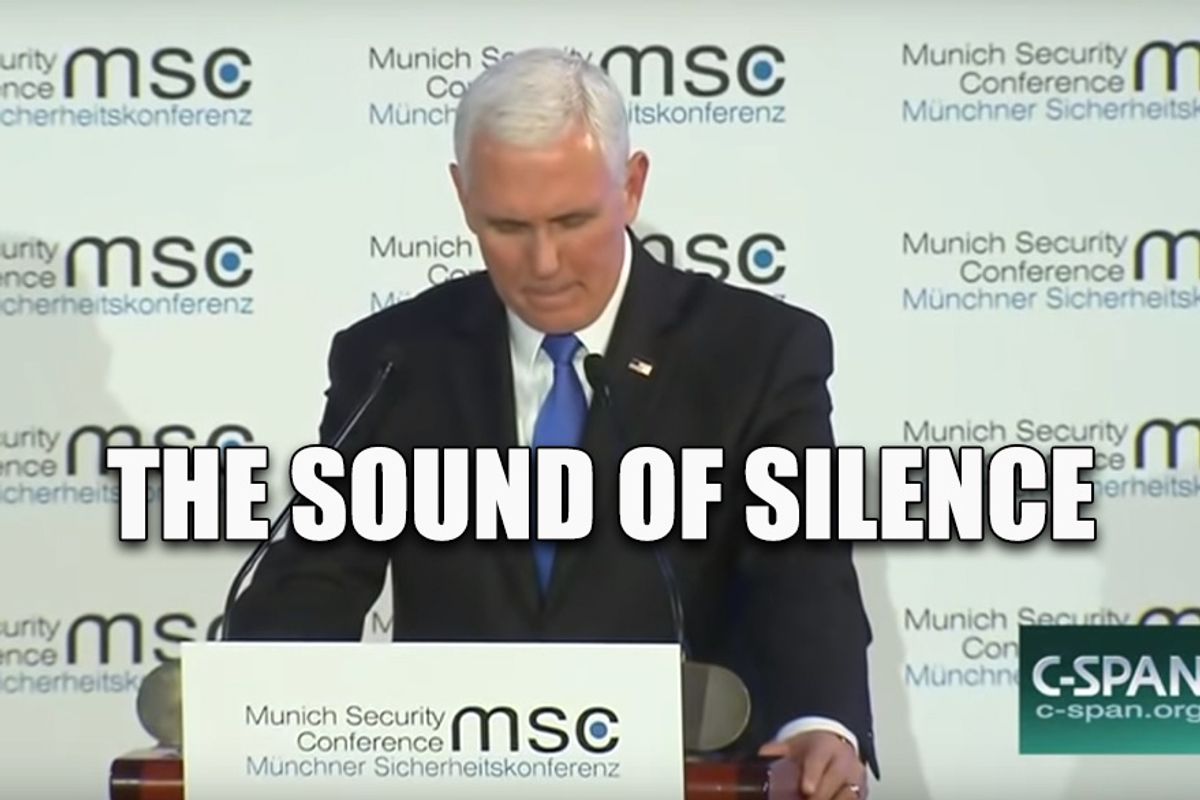 Mike Pence Embarasses Himself (Again). Wonkagenda For Mon., Feb. 18, 2019