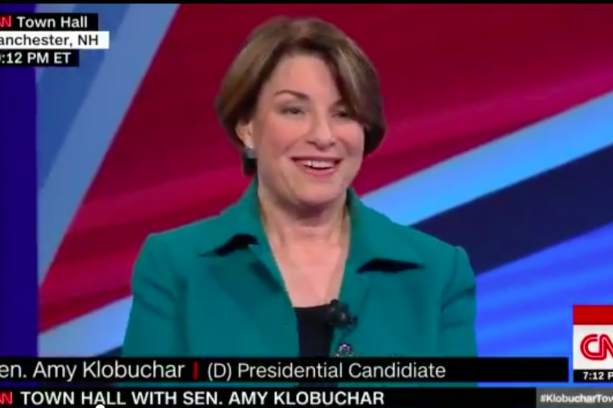 Amy Klobuchar Not Afraid To Crush Your Silly Progressive Dreams