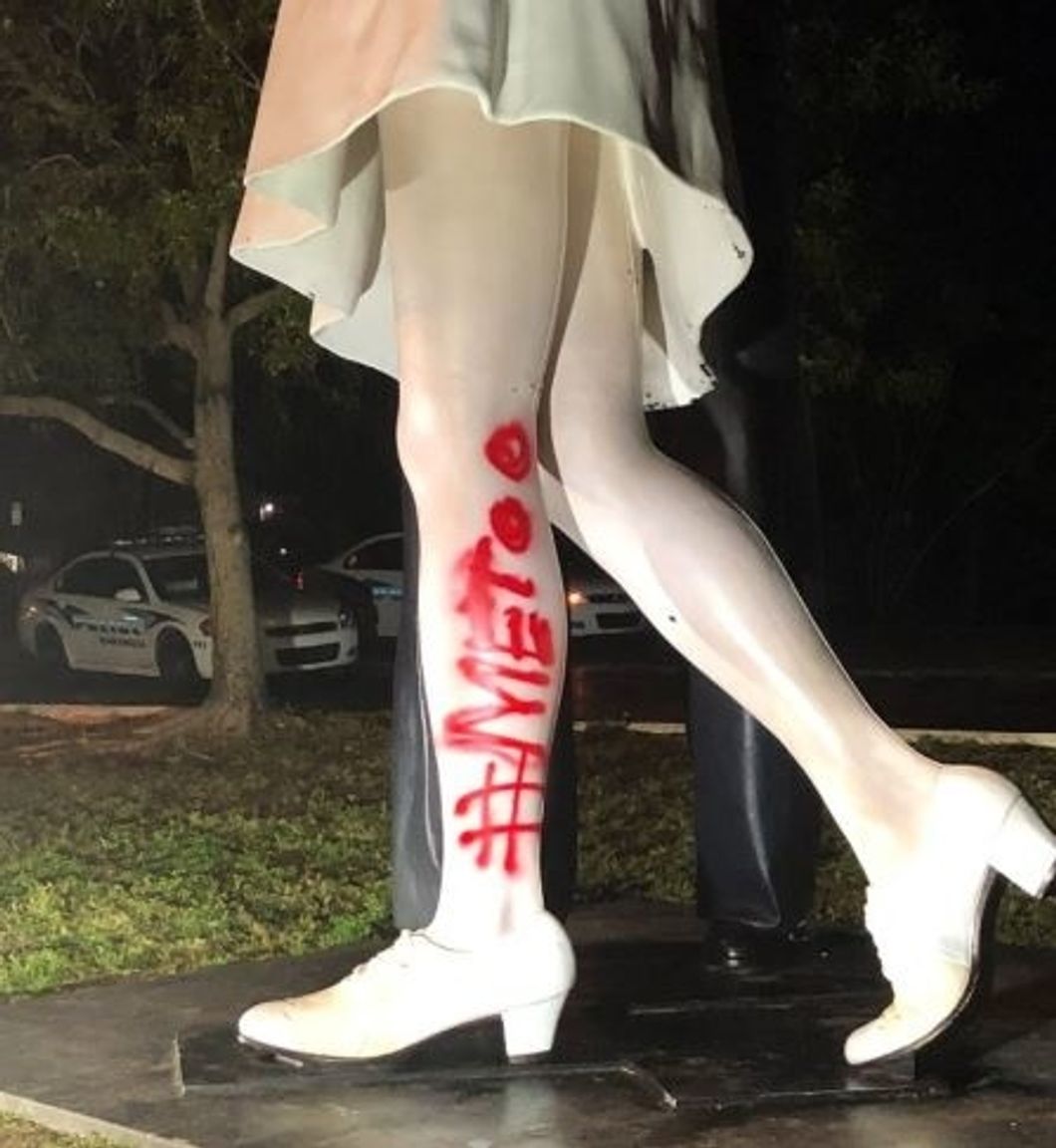 As A Sexual Abuse Victim, Painting '#MeToo' On A Sarasota War Statue Is Taking It Too Far