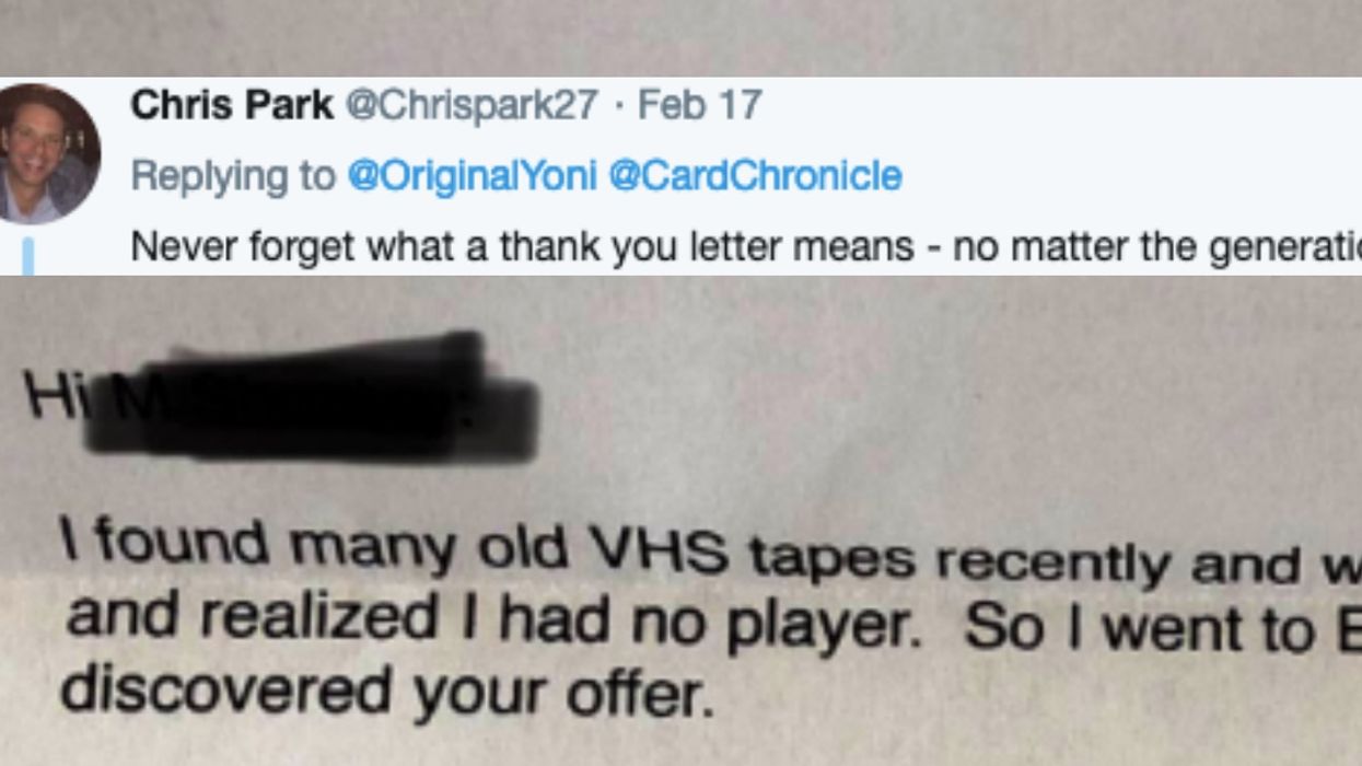 Someone Sold Their VHS Player On eBay And Got An Unexpectedly Emotional Letter In Response