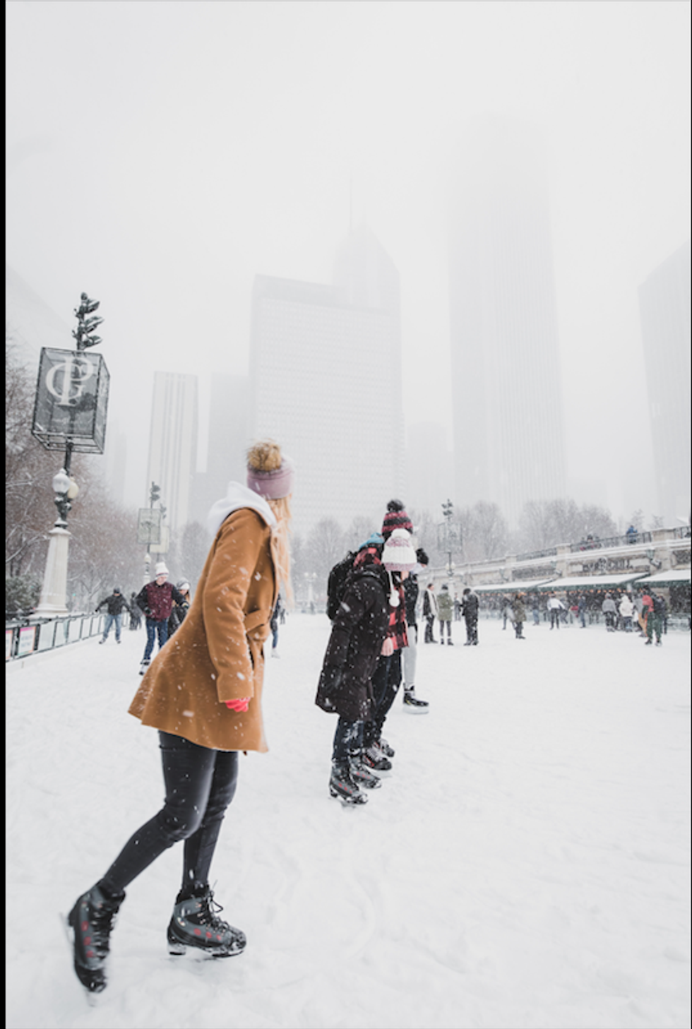 The dramatic snowfall in