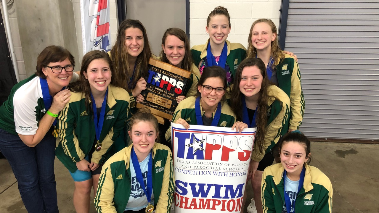 The Woodlands Christian Academy Girls Swim Team Named 2019 State Champions