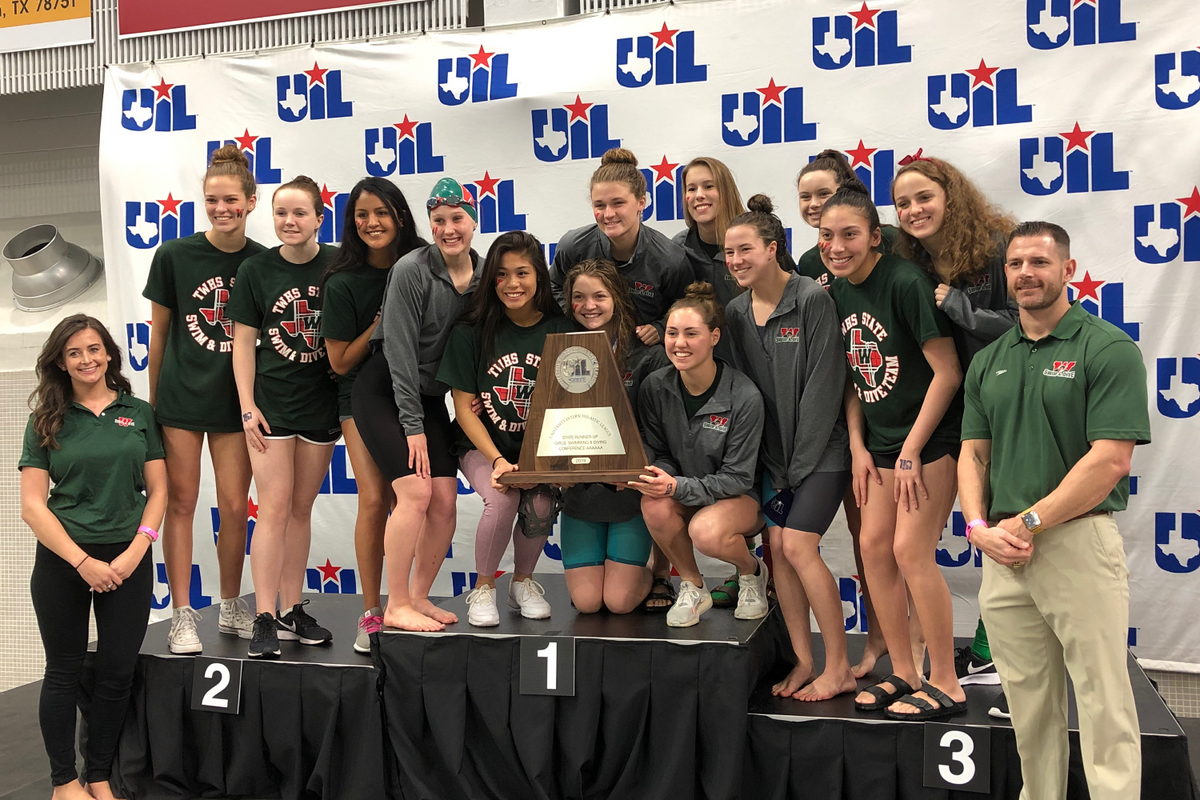 TWHS Boys & Girls Swimming Finish 2nd at UIL State