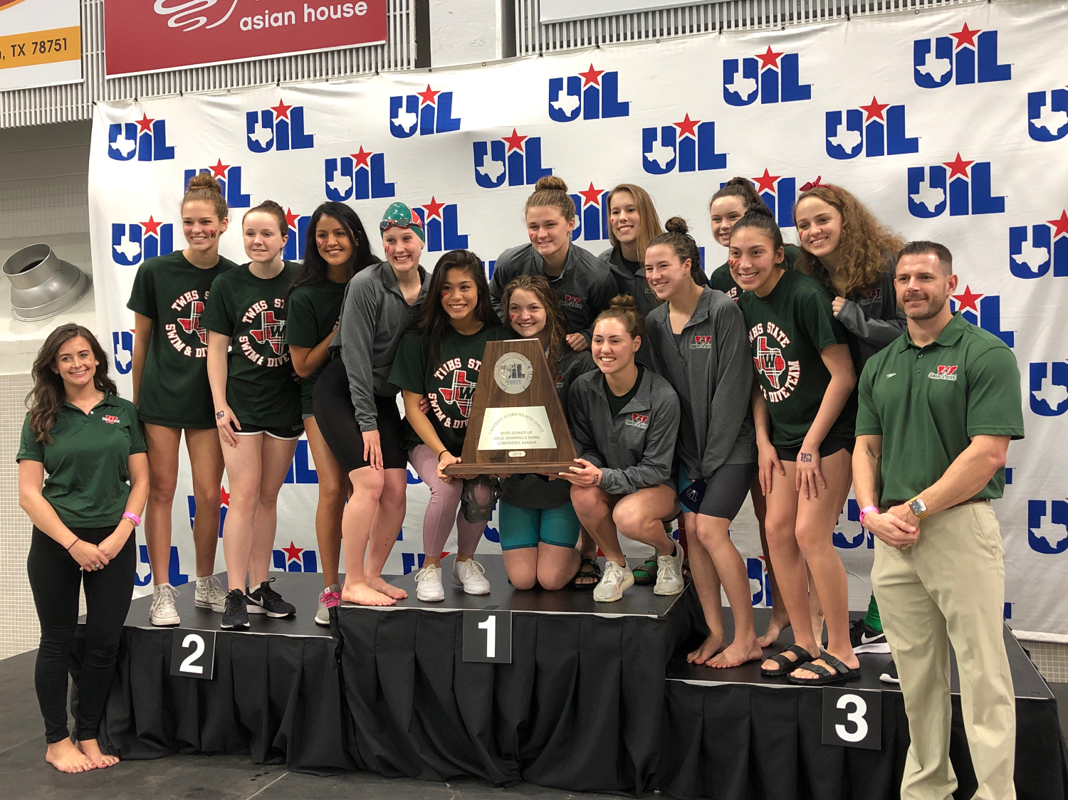 TWHS Boys & Girls Swimming Finish 2nd at UIL State