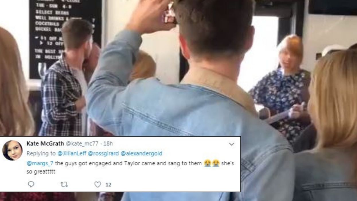 Fan Asks Taylor Swift If She Could Surprise His New Fiancé, And She Comes Through In A Big Way