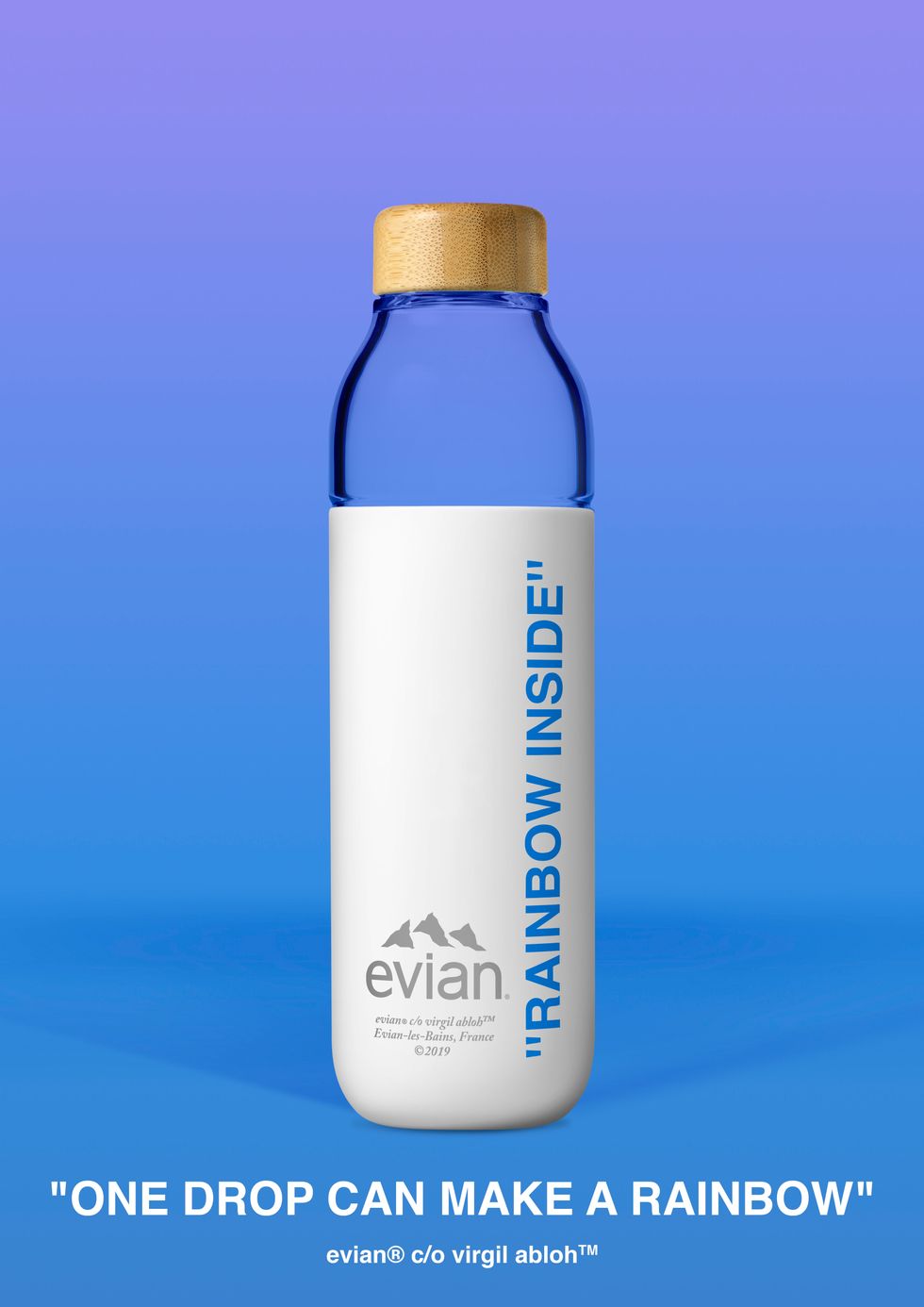 Virgil Abloh and Evian Release Water Bottle Collaboration PAPER Magazine