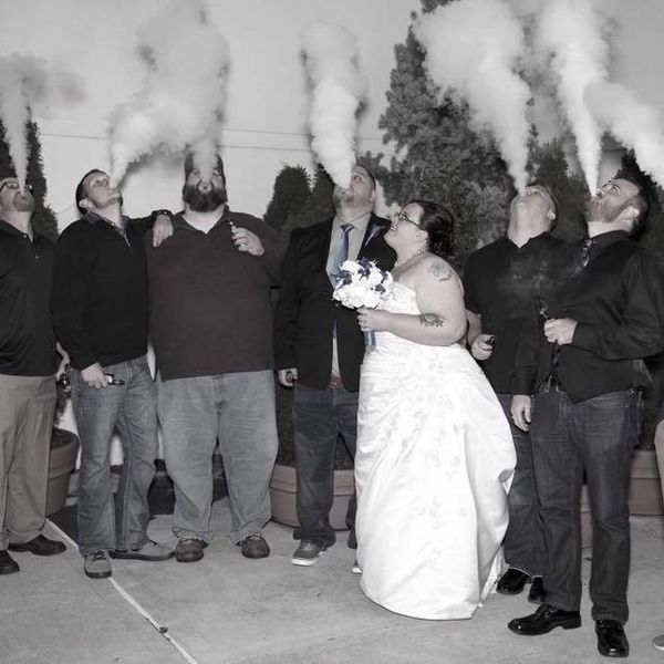 I Want to Marry These Vaping Wedding Photos